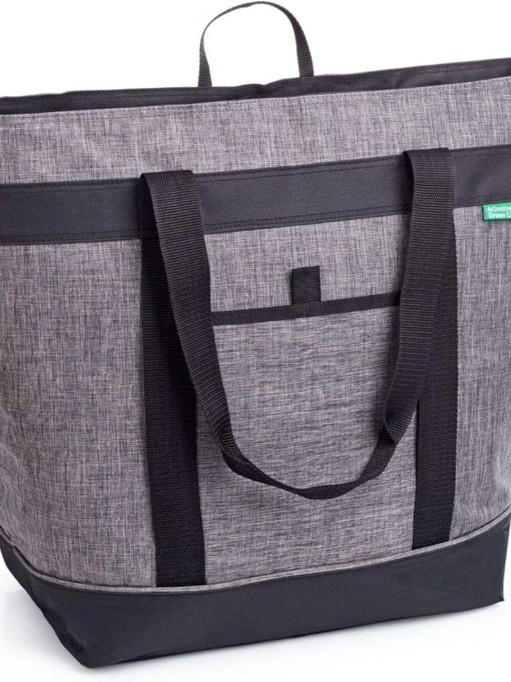 Jumbo Insulated Cooler Bag, Heavy Duty Soft Insulated Grocery Bag, Charcoal